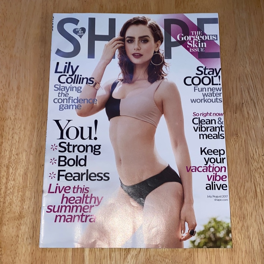 Shape Lily Collins July/August 2017